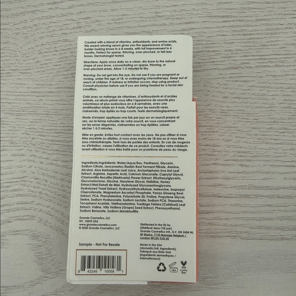 $5/$25 Beauty Bundle
Grande Cosmetics Brow Enhancing Serum - Picture 2 of 2